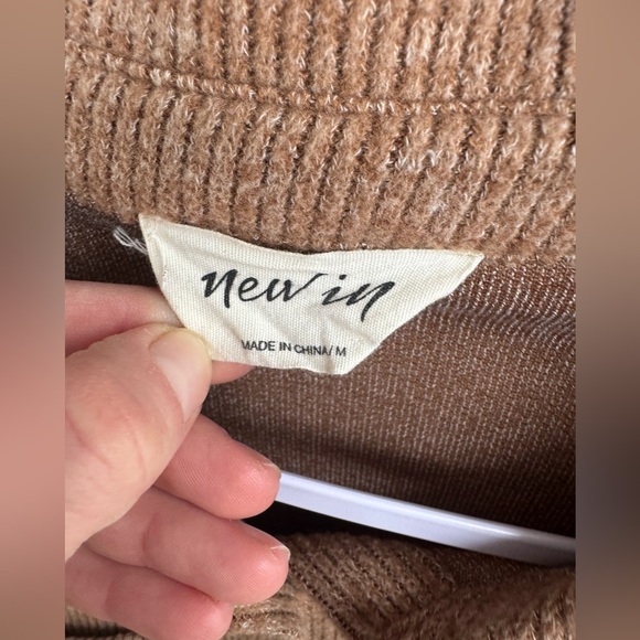 Tan oversized button up shacket Longsleeve size M - Picture 4 of 4